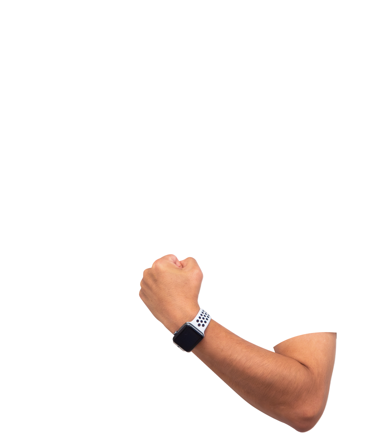 原島さんの腕の写真