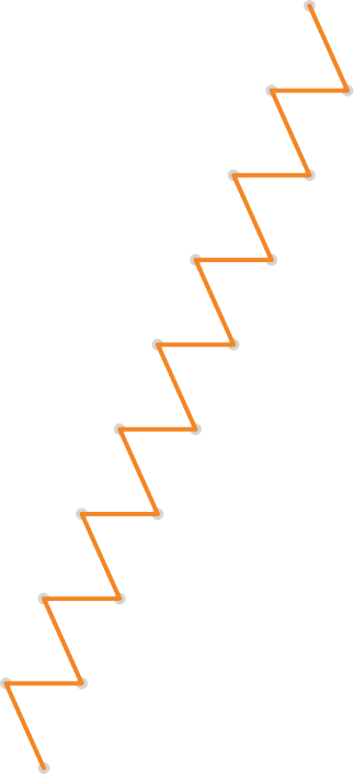 多角線（オレンジ）